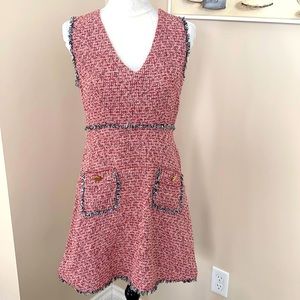 Red tweed Simplee dress